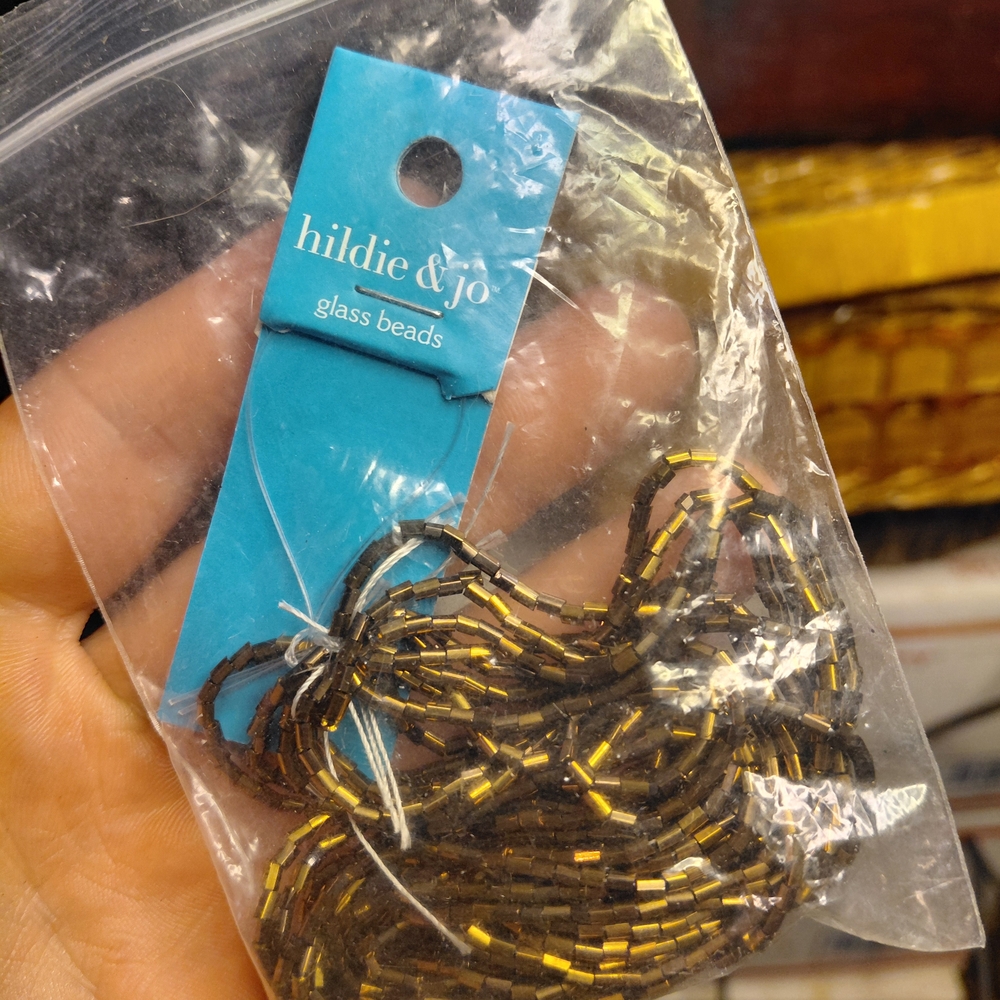 Hildie & Jo Gold and Brown Glass Beads
